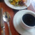 Coffee and salad for breakfast. nom. 3 Coffee and salad for breakfast. nom. 3