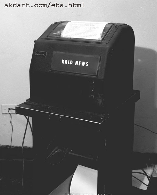 The Teletype machine back in the late 60's / early 70's.