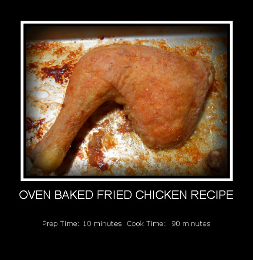Oven Baked Fried Chicken is juicy on the inside, really crispy on the outside, and super easy to make!