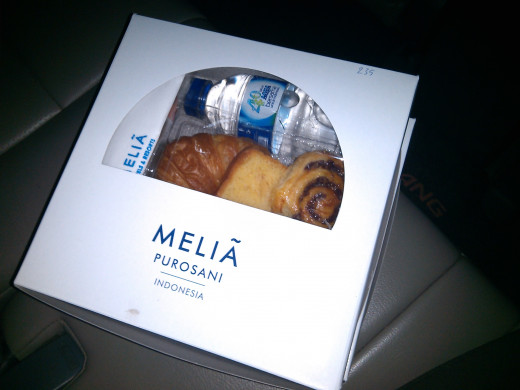 Packed breakfast from the hotel for our Borubodur trip