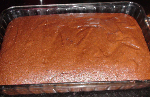 Finished brownies! Ready to cool, cut and eat!
