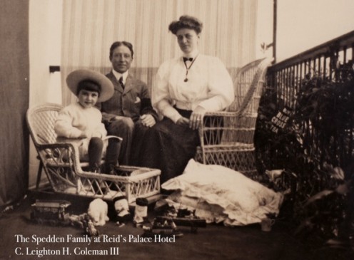 The Speddon family, passengers on the Titanic . Douglas Speddon [on the left] was Polar's owner