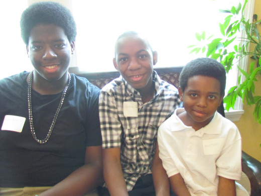 Chante's sons, Elijah, Joshua and Mike performed a song for our reunion. They are the future Jacksons.