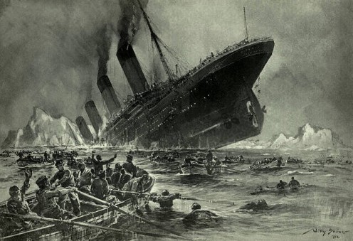 "The Sinking of the Titanic" by William Stower.1912. Will Clive Palmers Titanic II project sink like its predecessor?