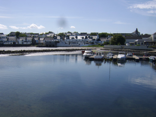 Bowmore Harbour from end of pier
