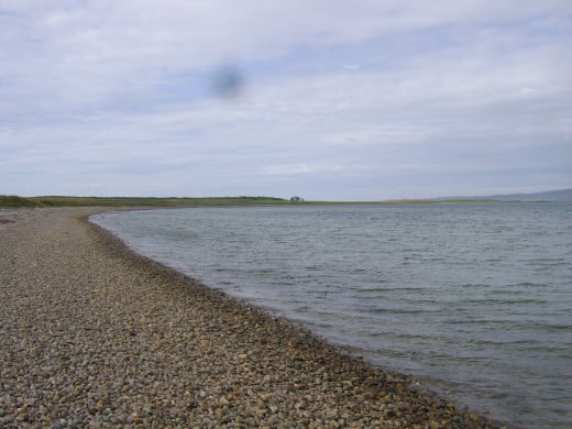 Pebble beach on Loch Indaal near Bowmore