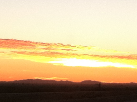 What is an unnatural sunset?