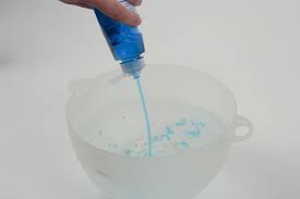 A little dish soap in a small container nest to the faucet, really speeds up the dishwashing.
