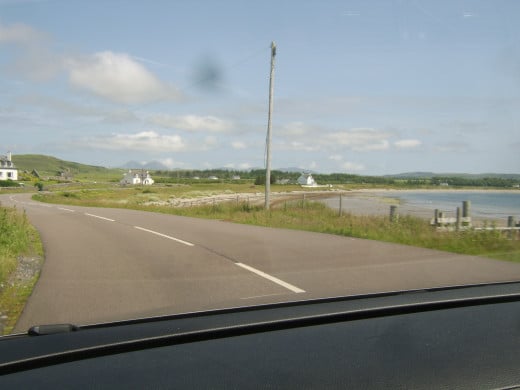 Approaching The Strand by car from the West