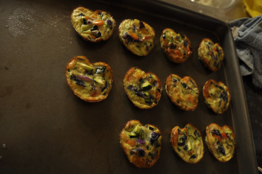 Rainbow Egg Muffins