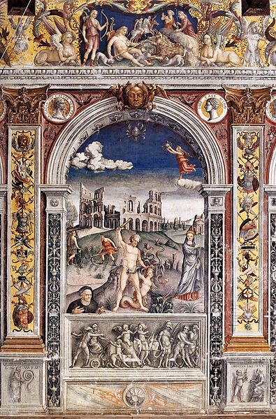 Sala dello Zodiaco, Sign of Cancer, by Palazzo d'Arco, 1515-1520