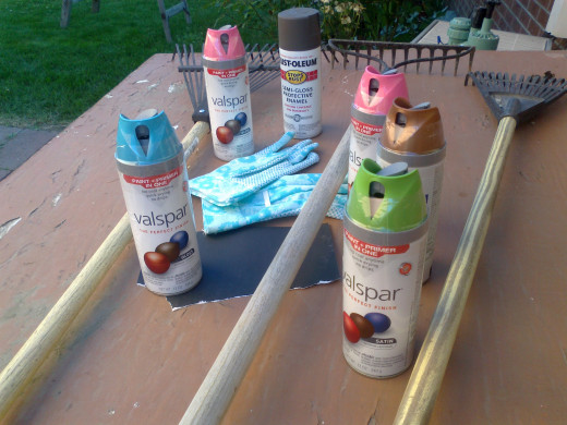 The new spray paints being offered come in a wide variety of colors and are formulated to stick to a wide variety of material including plastics and metal.