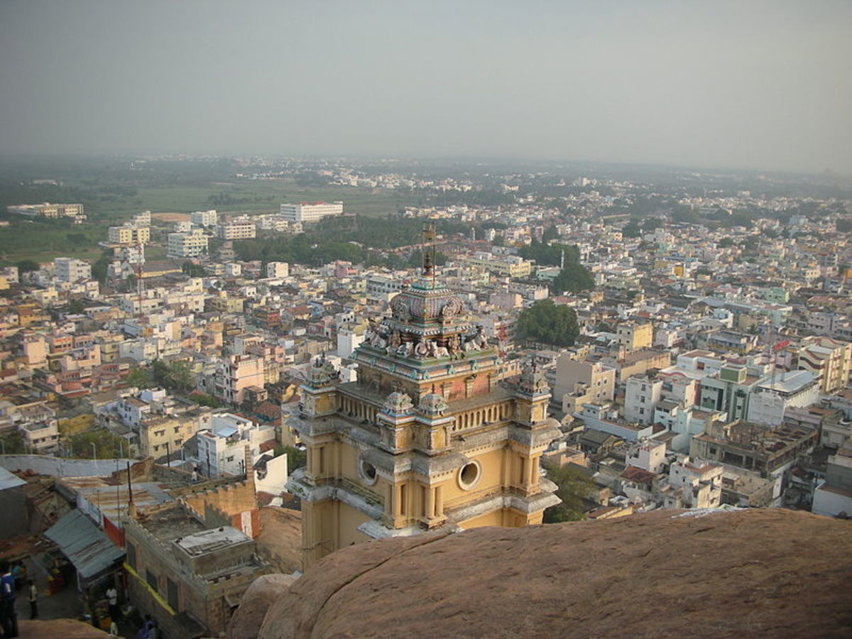The spectacular view of the city atop the Rock Fort