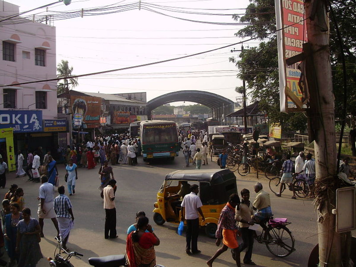 City Bus Stand, Trichy known as Chchathiram Bus Stand