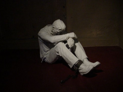Mannequins are placed throughout the prison to replicate the lives of former inmates