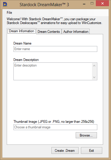 StarDock DreamMaker 3, a tool where users can make their own Dreams. 
