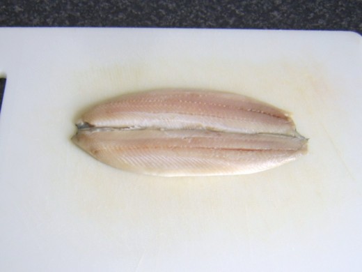 Butterflied herring fillet
