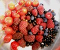 Cherry and berry compote:  fruit dessert recipe