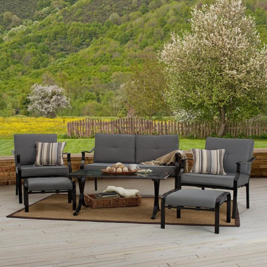 Adding furniture to an outdoor space an turn it from useless to enjoyable.