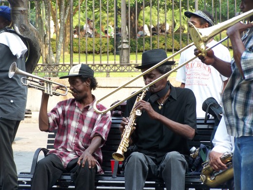 Musicians in Jackson Square
