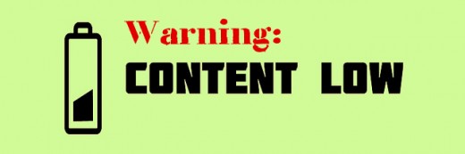 Warning: Content is Low