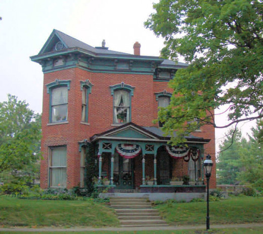 The Italianate style Albert C. Davis Home dates back to 1879
