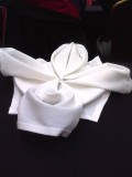 Towel Origami-Making a Balinese Flower From a Dinner Napkin or Bath Towel