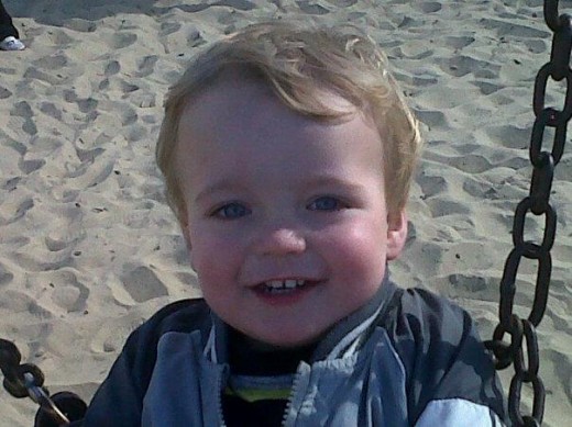 My son likes to walk like a penguin sometimes