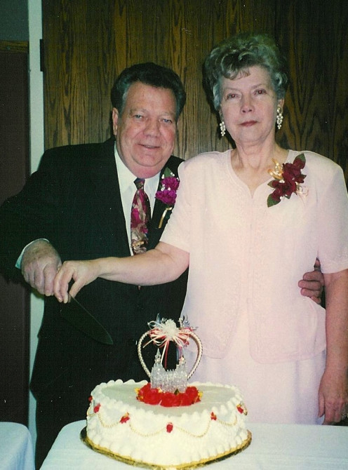 Mom and Dad on their 50th Wedding Anniversary celebration in Orem, Utah (personal photo)