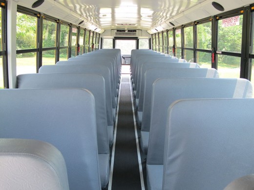 The interior of a bus should always be kept clean that also shows that you care about your customers.