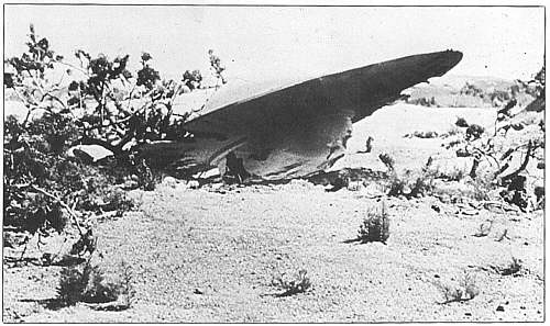 Photo of crashed "Weather Balloon."  Right!
