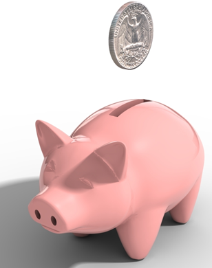 Piggy Bank - A great way to save your loose change