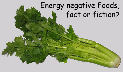 Celery is very often mentioned as an energy negative food.