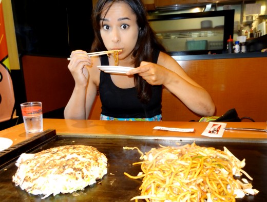 Okonomiyaki, the Japanese 'pancake'