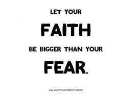 Faith overcomes the world.