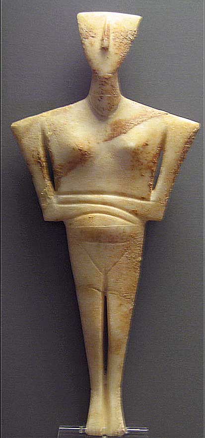 Cycladic Statuette of a woman