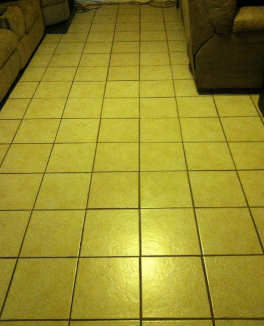 The job is complete. Very hard, if not impossible, to tell the new tile from the old.