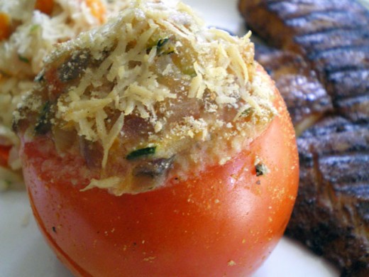 Spinach And Ricotta Stuffed Tomatoes Spinach And Ricotta Stuffed Tomatoes