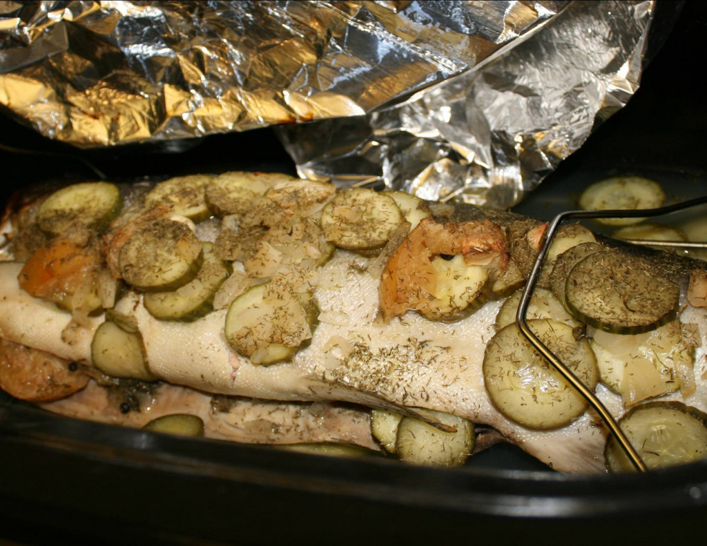 Baking a Whole Salmon