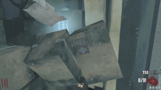 You will need to Melee the boxes in order to see the Galvaknuckles.