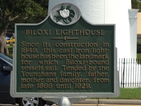 Sign at the Lighthouse.  Photo from my husband, with permission. 