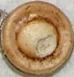 Notice how the pad looks torn or chewed up. This is what the damage of padworms look like. Check the keys for this look. 