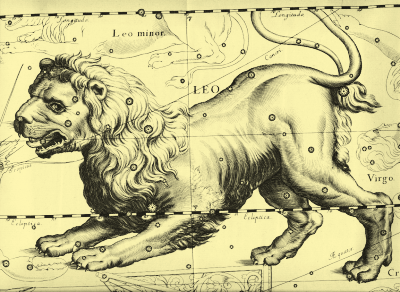 Dibuix de Leo, Leo by John Hevelius, 1690