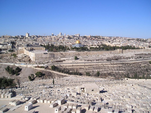 IsraelJerusalemOldCityViewFromMountOf