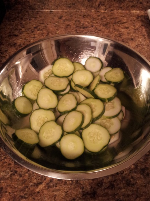 Cucumbers in the Mixing Bowl
