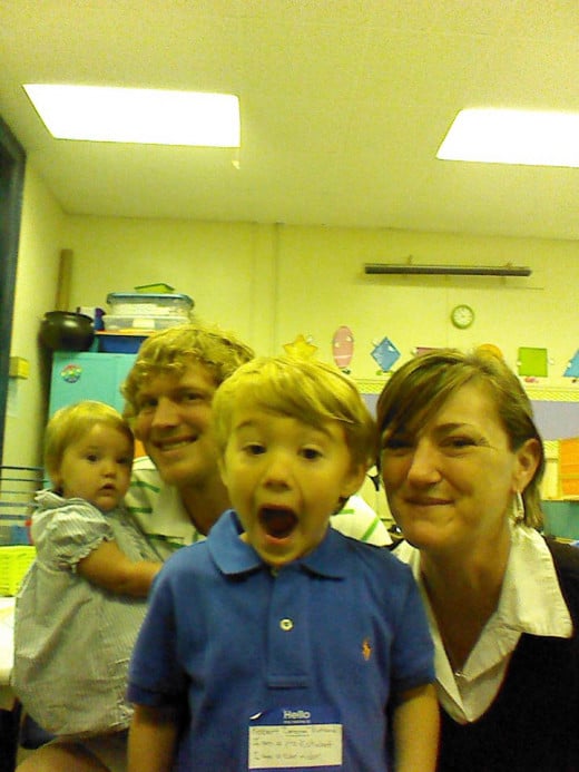 School Readiness. Cameron was more than ready for pre-K! I'm not sure his teacher was ready for him, however.