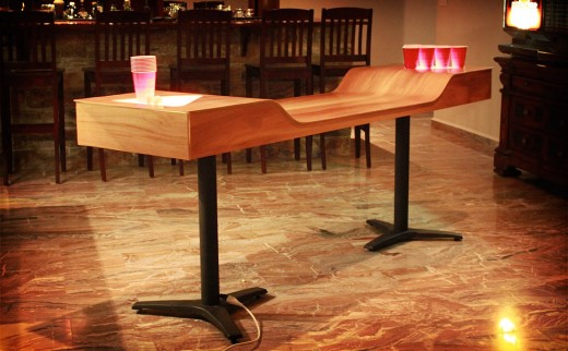Custom Beer Pong Table - Equivalent to Two Separated Tabels