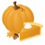 Free food clip art: Whole pumpkin and pumpkin pie slice for Thanksgiving