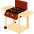 Food clipart: BBQ grill with hamburgers and hot dogs