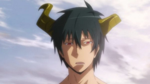 Sadao transformed into Demon King mode.